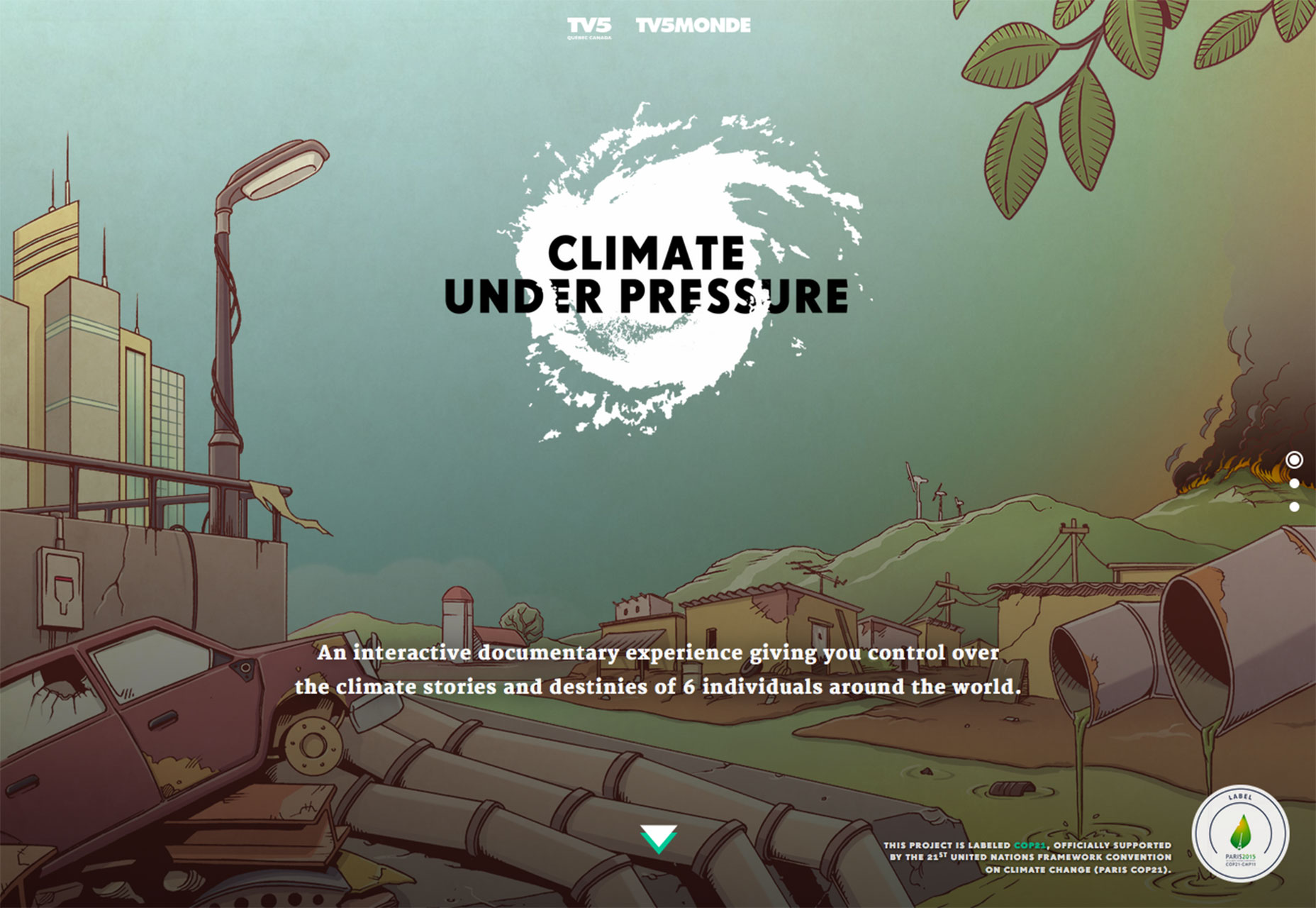 Give experience. Climate stories Project.